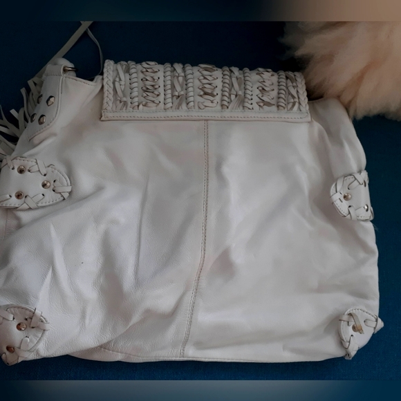 ASOS GENUINE LEATHER HOBO BAG white - Picture 4 of 6